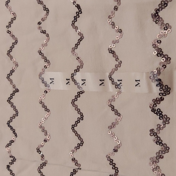 LOFT OUTLET Sequin Beige Tank Top/Camisole sz M NWT - Picture 2 of 8